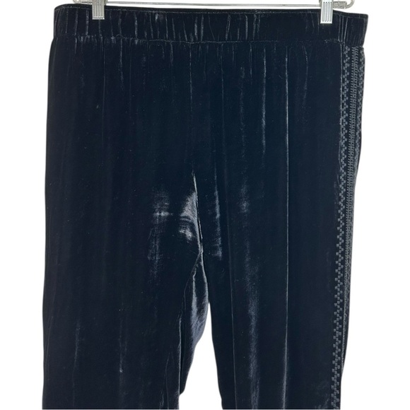 Johnny Was - Women’s Velvet Jogger Pants, Boho, Embroidered - Black, X-Large - Picture 9 of 17